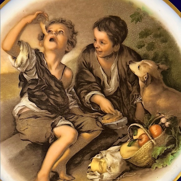 Vintage Echt Cobalt Inglasur Plate – Bartolomé Esteban Murillo, Arzberg Germany - Picture 11 of 15